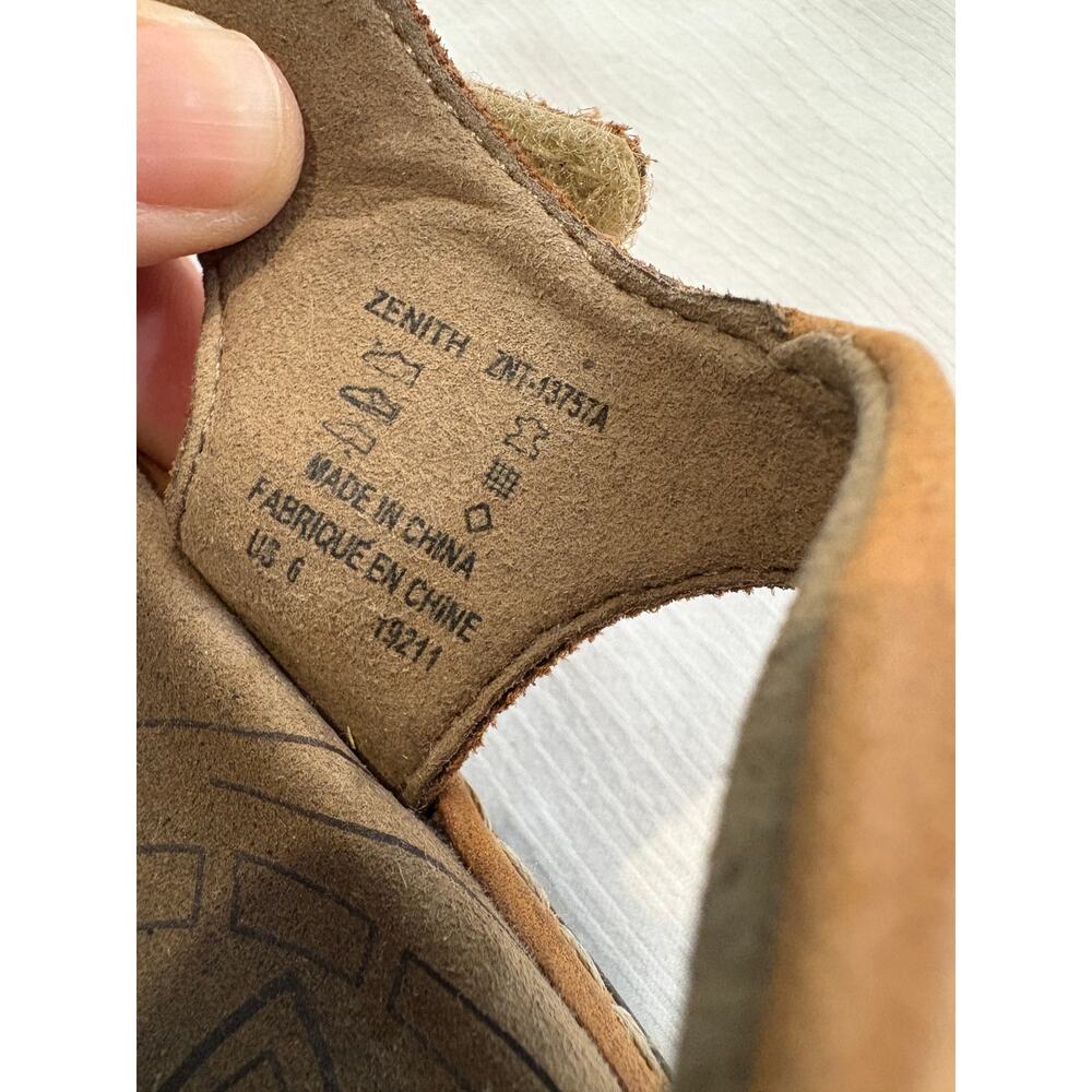 Taos Zenith Sandal Brown Leather Women 6 Comfort Adjustable Z-Strap Arch Support - Picture 13 of 13